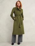 Hobbs Livia Wool Coat, Kelp Green