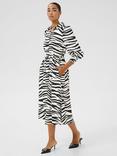 KAFFE Emine Olga Animal Print Midi Dress