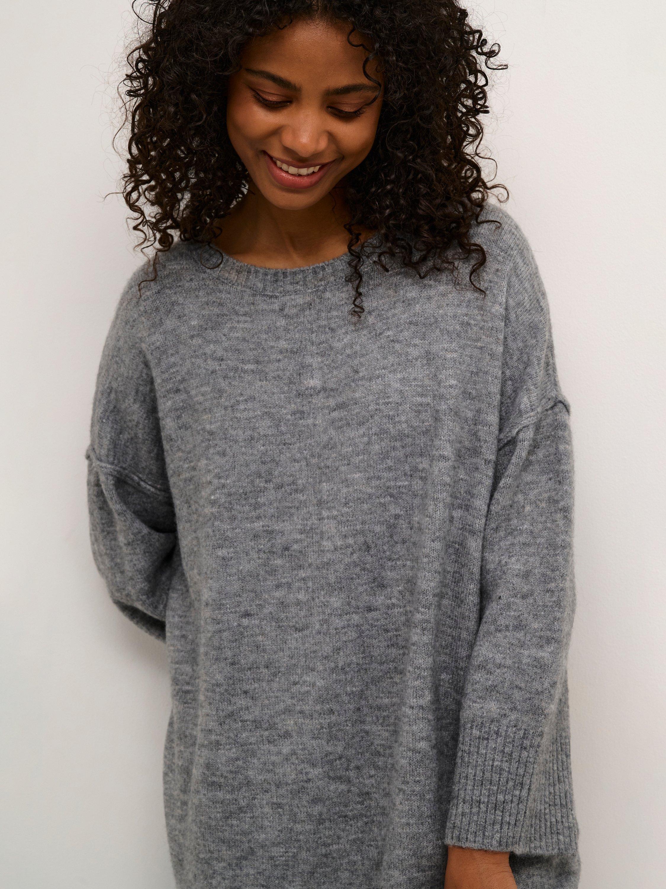 Product image 4 of 6, which shows KAFFE Fridana Jumper Dress, Grey, XS