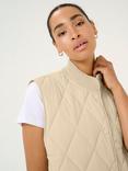 KAFFE Lorena Quilted Gilet, Feather Grey