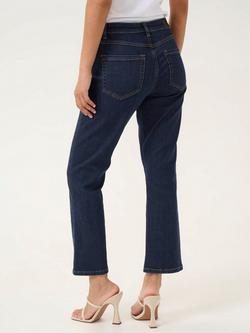 KAFFE Sinem Flared Cropped Jeans, Dark Blue Unwashed - view 2, Dark Blue Unwashed