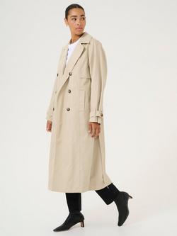 KAFFE Patricia Trench Coat, Feather Grey