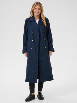 KAFFE Patricia Trench Coat, Midnight Marine