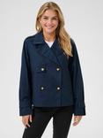 KAFFE Patricia Short Trench Coat, Midnight Marine