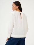 KAFFE Bonita Long Sleeve Top, Chalk