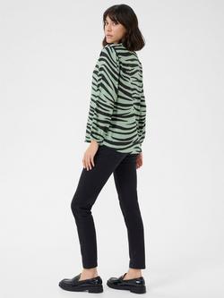 KAFFE Janne Zebra Print Top, Multi - view 2, Multi