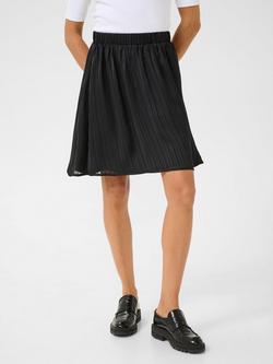 KAFFE Mille Chiffon Skirt, Black, Black