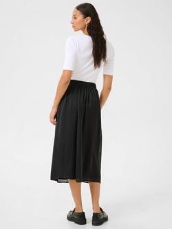 KAFFE Mille Chiffon Midi Skirt, Black - view 2, Black