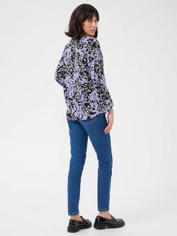 KAFFE Janne Animal Print Top, Multi - view 2, Multi