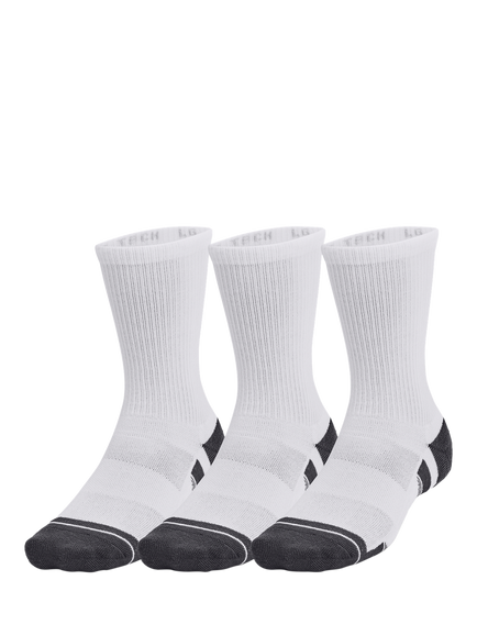 Under Armour Performance Men's Socks, White/Jet Grey, White / Jet Gray