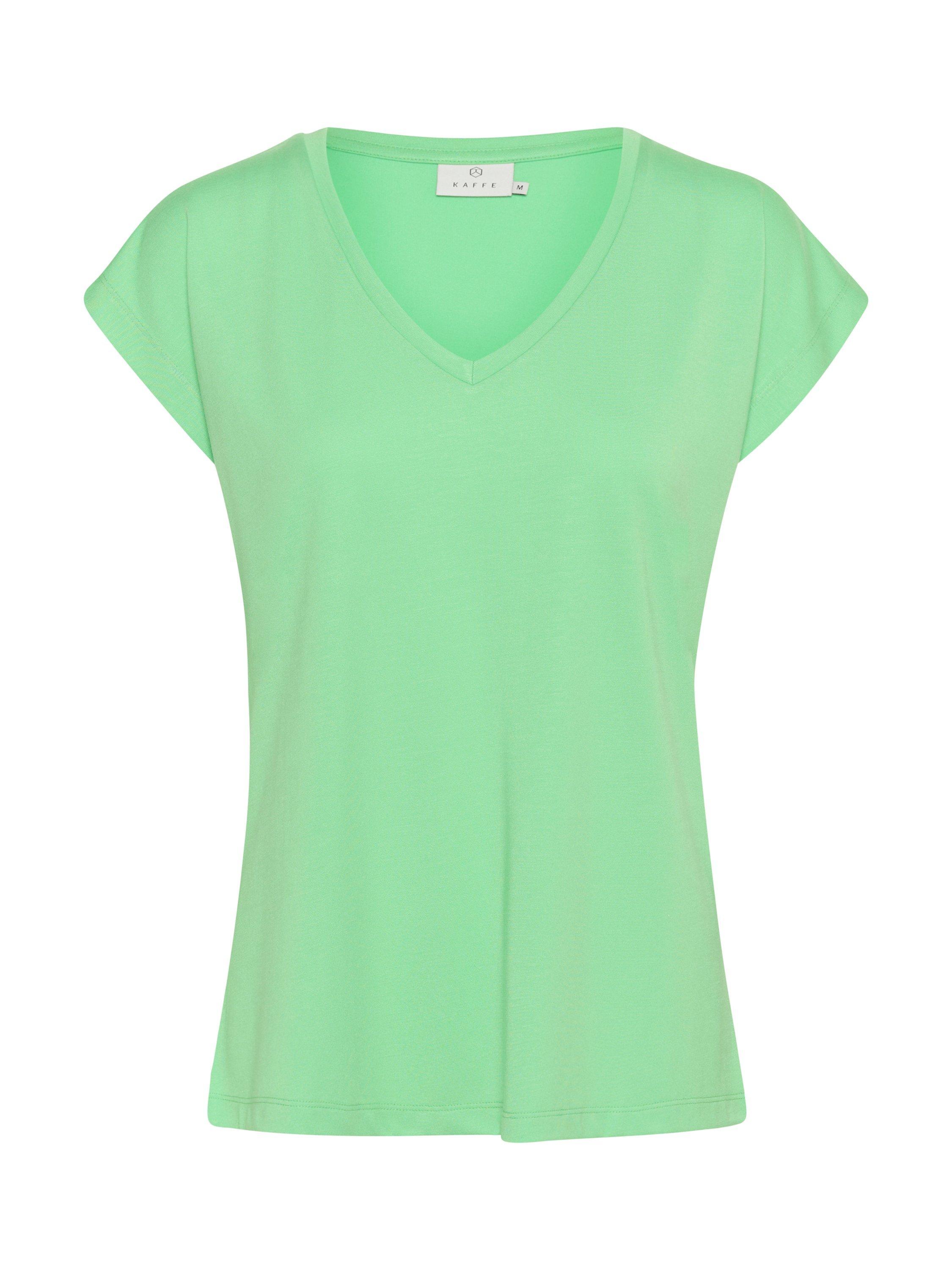 Product image 5 of 6, which shows KAFFE Lise Batwing Sleeve T-Shirt, Green, XS