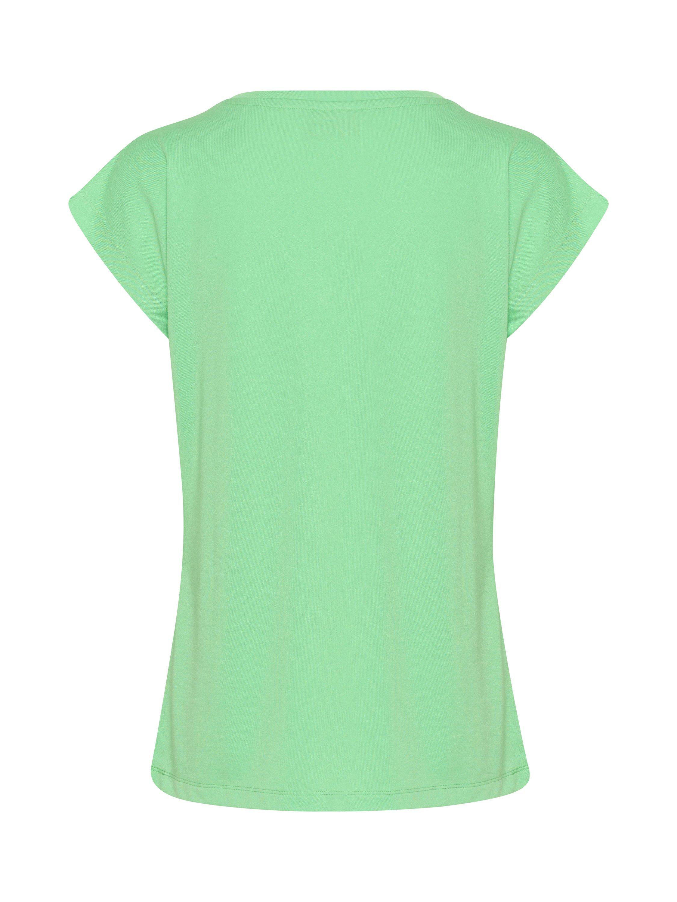Product image 6 of 6, which shows KAFFE Lise Batwing Sleeve T-Shirt, Green, XS