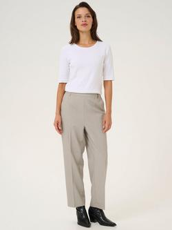 KAFFE Sakura Tailored Trousers, Grey - view 2, Grey