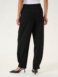 KAFFE Vitta Tapered Fit Trousers, Black