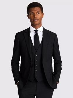 Moss Slim Fit Stretch Jacket, Charcoal