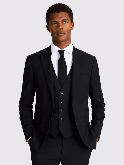 Moss Slim Fit Stretch Suit Jacket, Charcoal