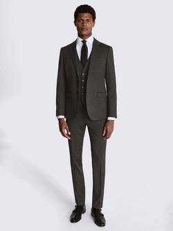 Moss Slim Fit Stretch Jacket - view 2, Charcoal