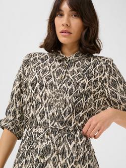 KAFFE Veronica Geometric Shirt Dress, Multi - view 2, Multi