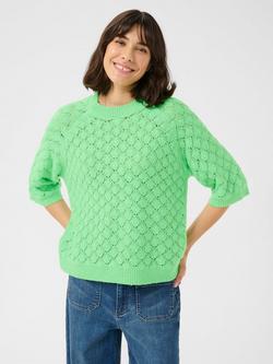 KAFFE Nika Pointelle Knit Top, Spring Bouquet, Spring Bouquet