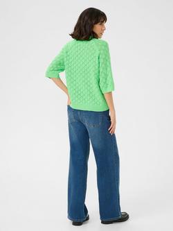 KAFFE Nika Pointelle Knit Top, Spring Bouquet - view 2, Spring Bouquet