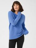KAFFE Linka Round Neck Rib Knit Jumper, Ultramarine