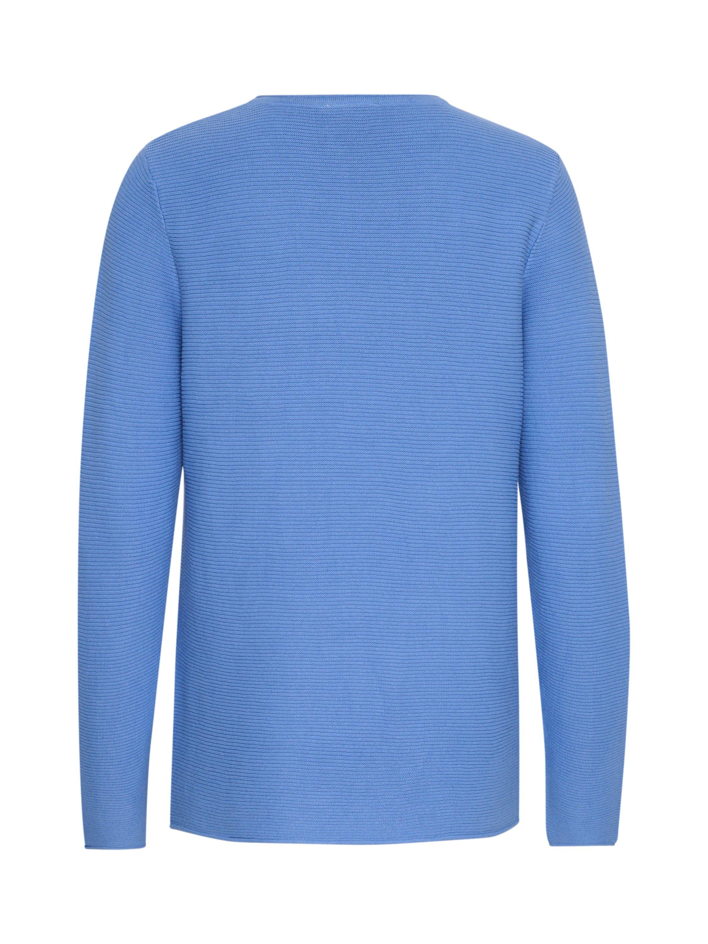 Product image 5 of 5, which shows KAFFE Linka Round Neck Rib Knit Jumper, Ultramarine, XS