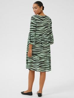 KAFFE Lea Amber Zebra Print Dress, Multi - view 2, Multi