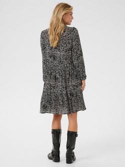 KAFFE Riani Amber Abstract Dress, Black/Turtledove - view 2, Black/Turtledove