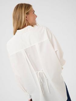 KAFFE Selma Tie Waist Shirt - view 2, Chalk