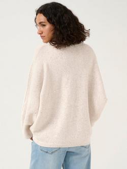 KAFFE Lue Sequin Jumper, Grey Melange - view 2, Grey Melange