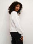 KAFFE Maggi Pure Organic Cotton Cotton Jumper, Chalk