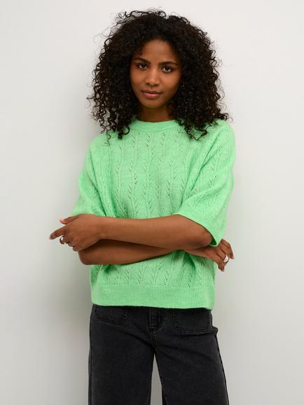 KAFFE Tella Pointelle Knit Jumper, Spring Bouquet Melange