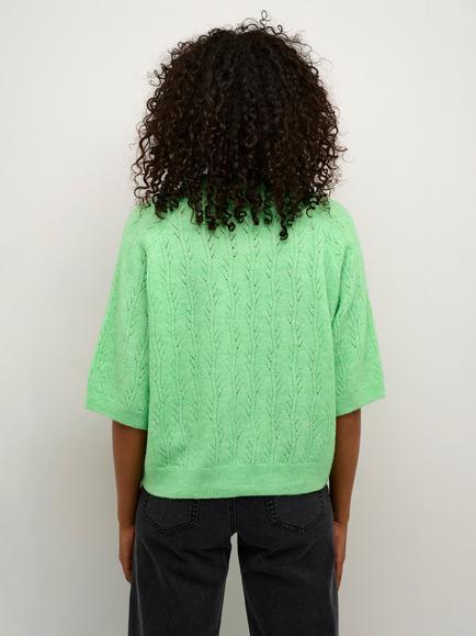 KAFFE Tella Pointelle Knit Jumper - view 2, Spring Bouquet Melange