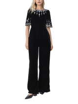 Phase Eight Myleen Velvet Jumpsuit, Black