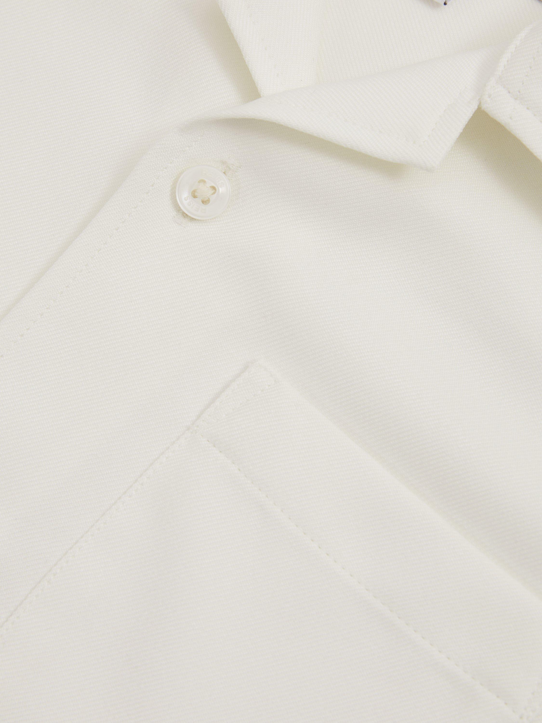 Product image 4 of 4, which shows Reiss Kids' Japane Short Sleeve Shirt, Off White, 3-4 years