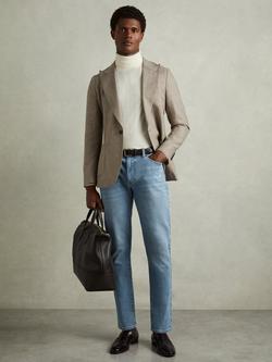 Reiss Picton Slim Fit Jeans, Light Blue Wash, Light Blue Wash