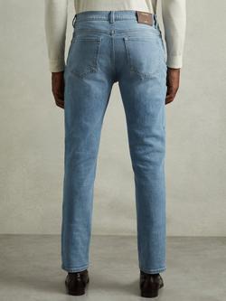 Reiss Picton Slim Fit Jeans, Light Blue Wash - view 2, Light Blue Wash