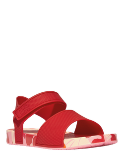 FitFlop Kids' iQushion Floral Sandals, Red - view 2, Red