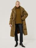 Jigsaw Rela Longline Puffer Coat, Stone