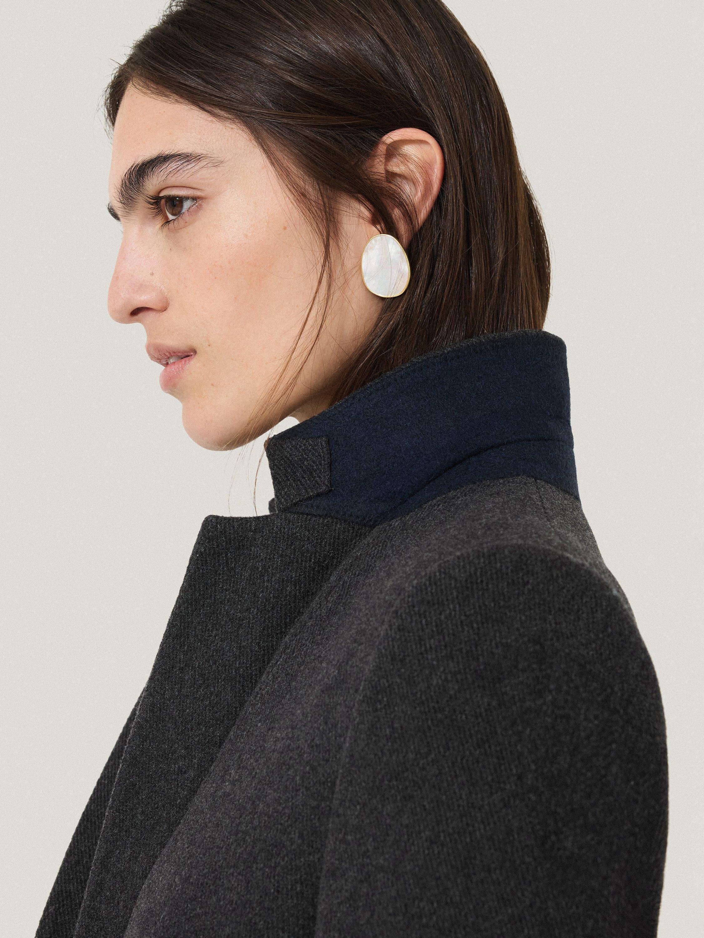 Product image 3 of 9, which shows Jigsaw City Wool Rich Coat, Grey, 6