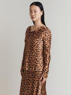 Ghost Isabelle Leopard Print Top, Multi - view 2, Multi