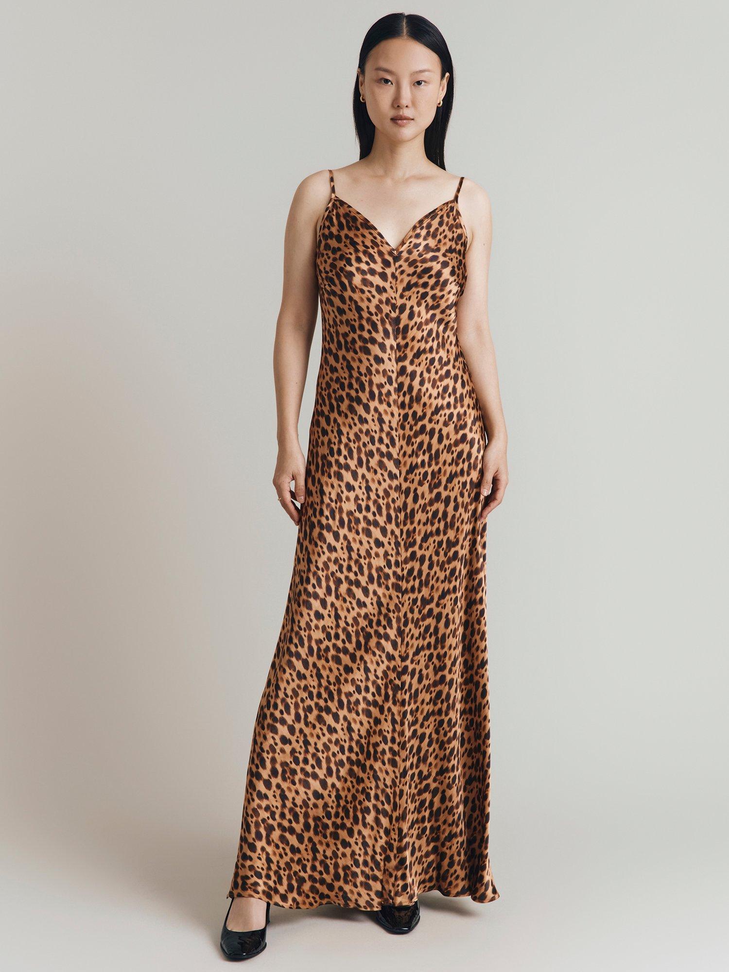 Product image 1 of 5, which shows Ghost Eden Animal Print Dress, Multi, S