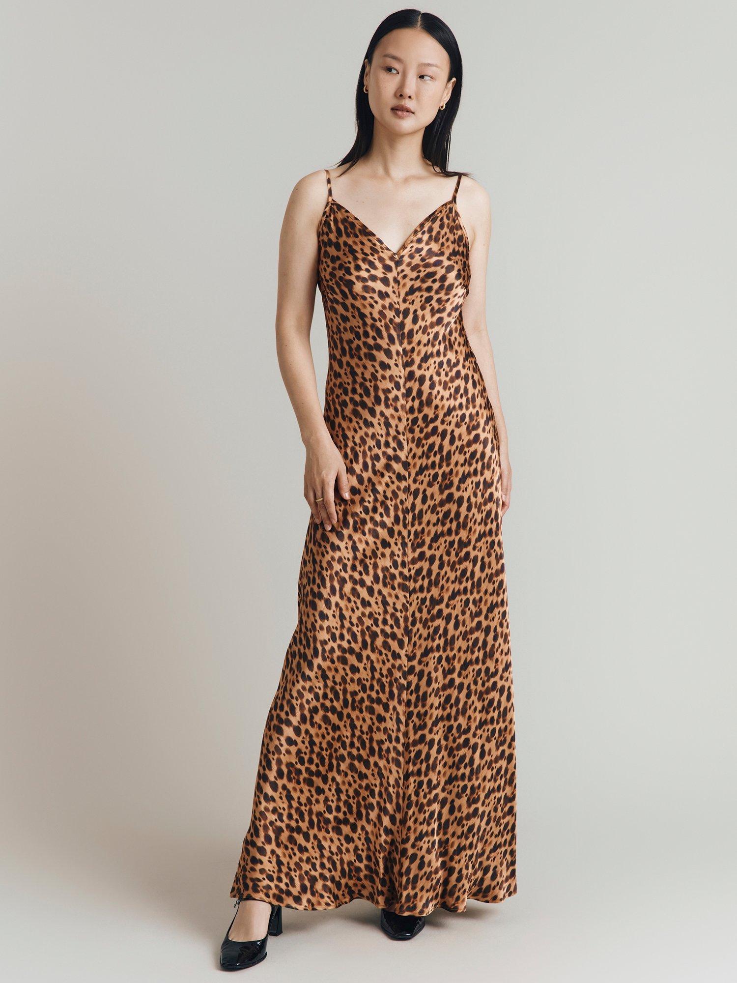 Product image 3 of 5, which shows Ghost Eden Animal Print Dress, Multi, S