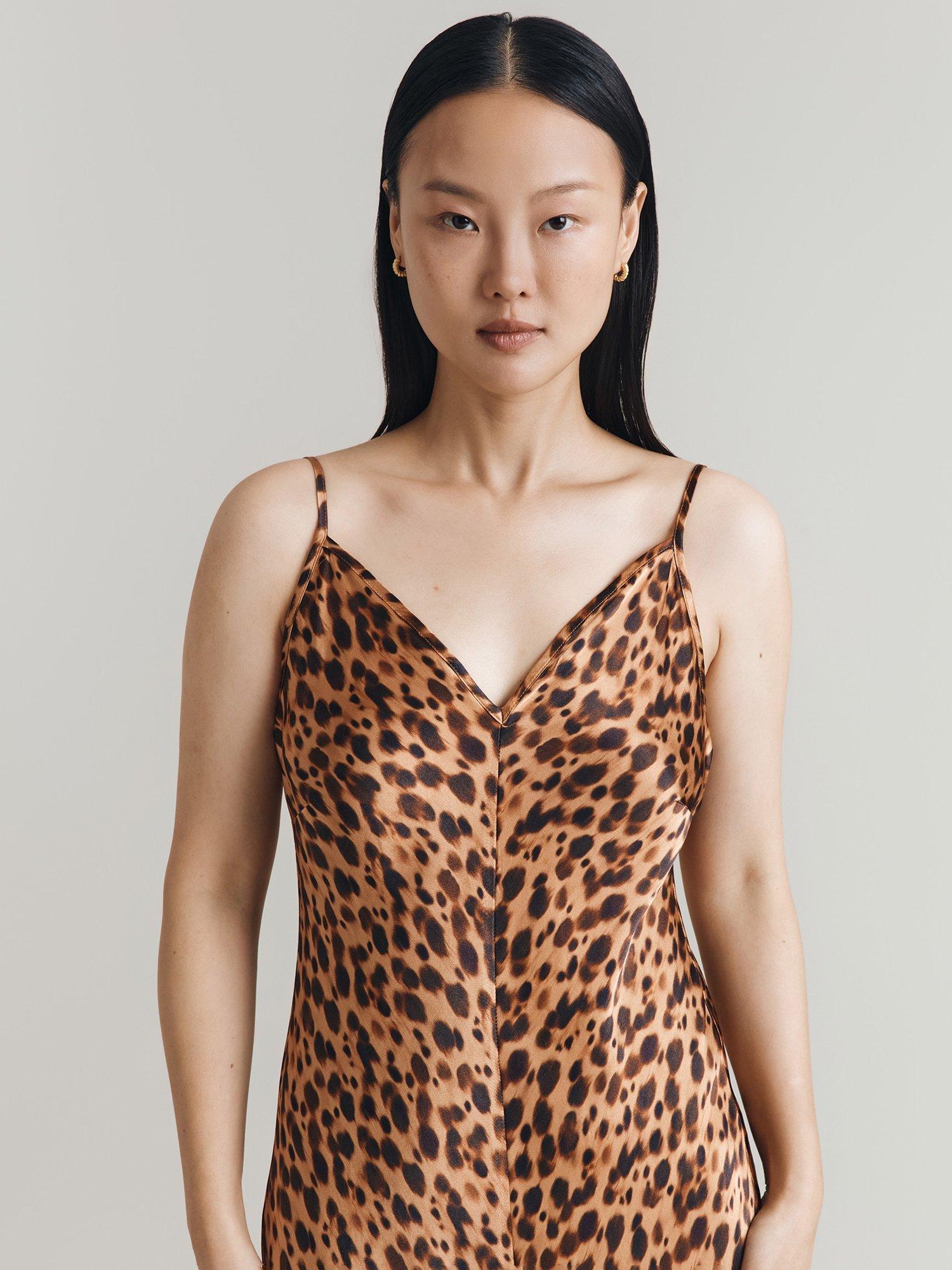 Product image 4 of 5, which shows Ghost Eden Animal Print Dress, Multi, S