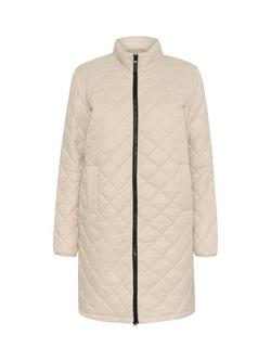 KAFFE Loreen Quilted Jacket, Feather Gray
