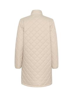 KAFFE Loreen Quilted Jacket - view 2, Feather Gray