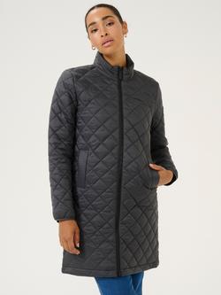 KAFFE Loreen Quilted Jacket, Black Oyster