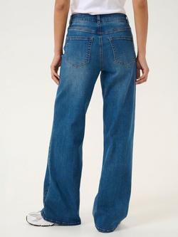 KAFFE Sinem High Waist Wide Leg Jeans, Blue - view 2, Blue