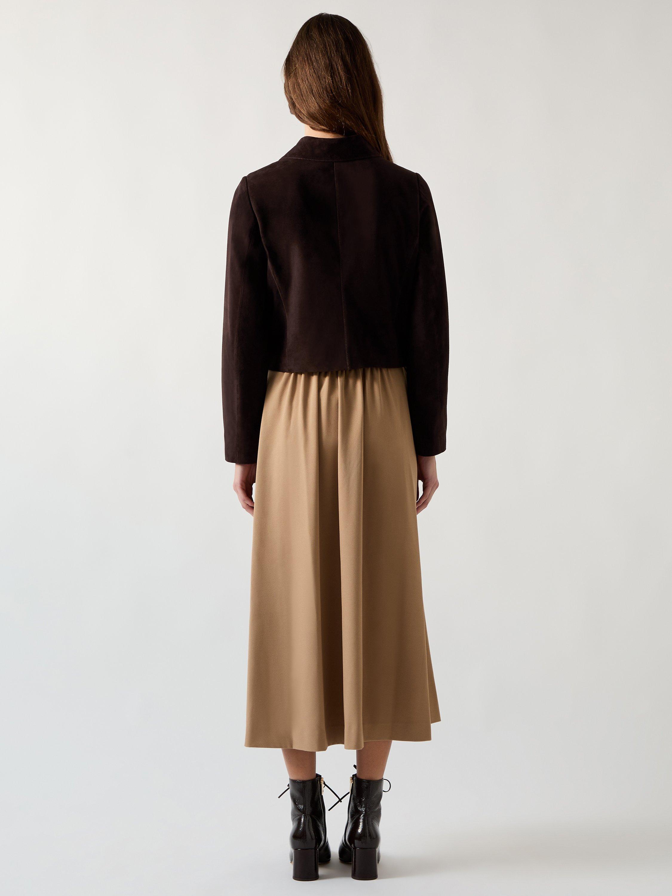 Product image 4 of 5, which shows L.K.Bennett Joely Suede Jacket, Chocolate, 20