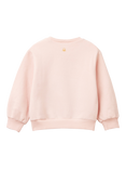 Benetton Kids' Cotton Blend Embroidered Applique Sweatshirt